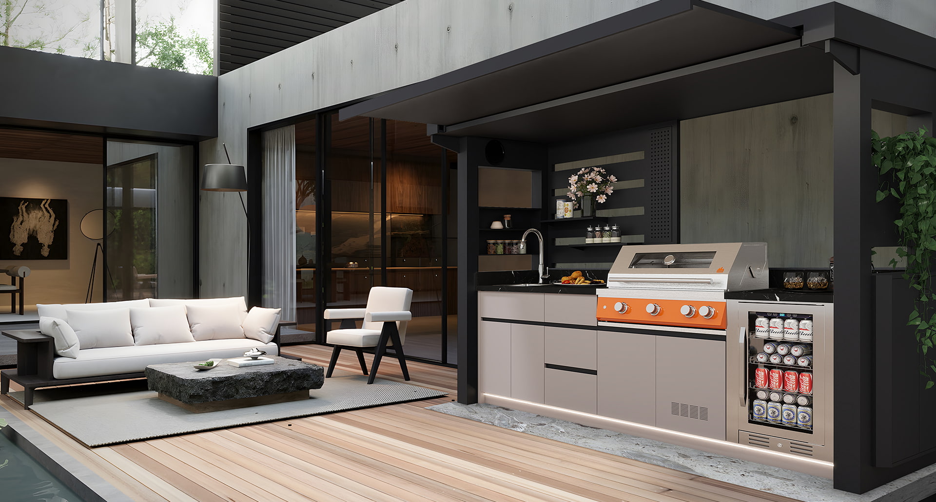 Pavillon Style BBQ Pod
